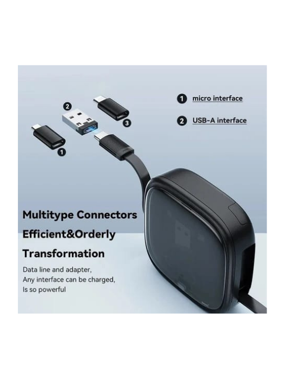Customized Design 3 in 1 Retractable Charging Cable