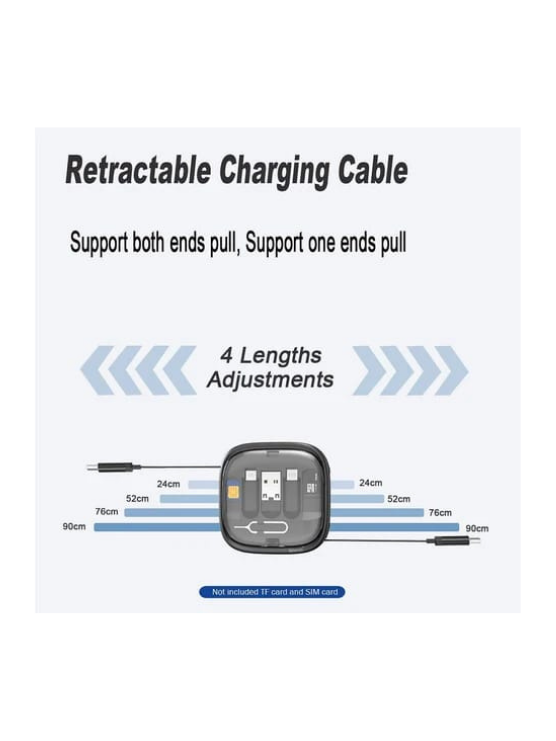 Customized Design 3 in 1 Retractable Charging Cable