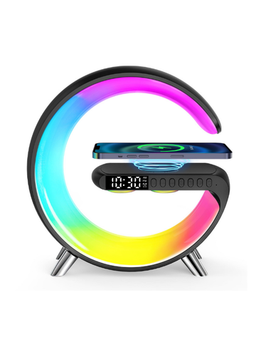 GPED Alarm Clock, Digital Alarm Clock Radio with Wireless Charging