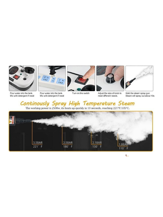 TB-961 Portable Handheld Steam Cleaner