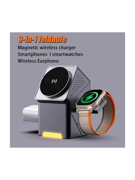 New Generation 3-in-1 Magnetic Pop-up Design Wireless Charger