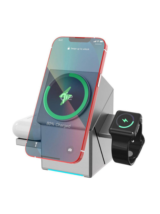 New Generation 3-in-1 Magnetic Pop-up Design Wireless Charger