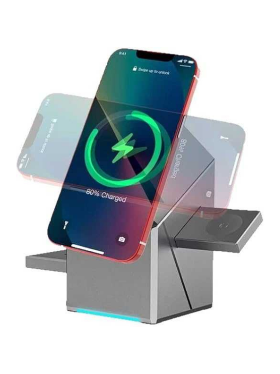 New Generation 3-in-1 Magnetic Pop-up Design Wireless Charger